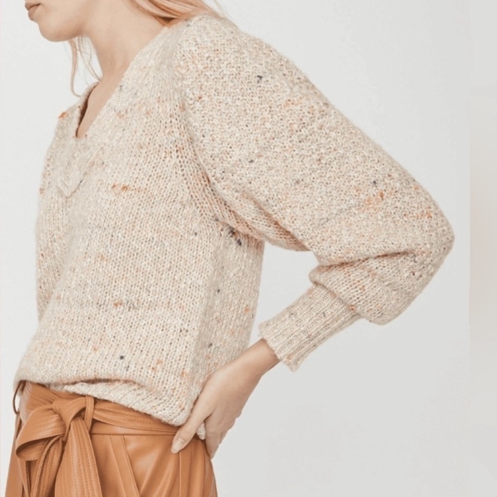 BROCHU WALKER ANDRAIN ALPACA WOOL SAFFRON
MULTI COLOR SWEATER SIZE XS - Picture 3 of 15
